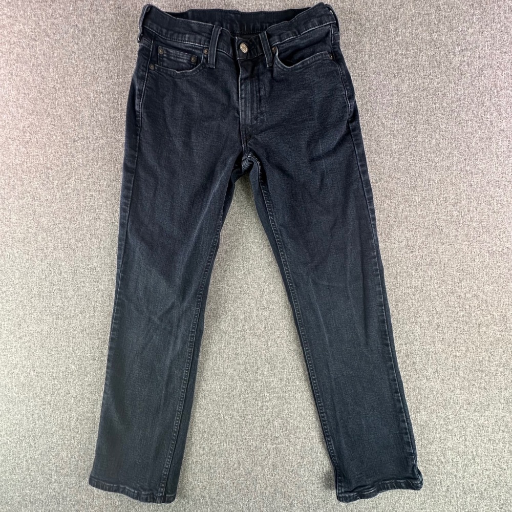 Levi's Jeans Mens 30x30 514 Straight Fit Dark Wash Black Denim EXCELLENT